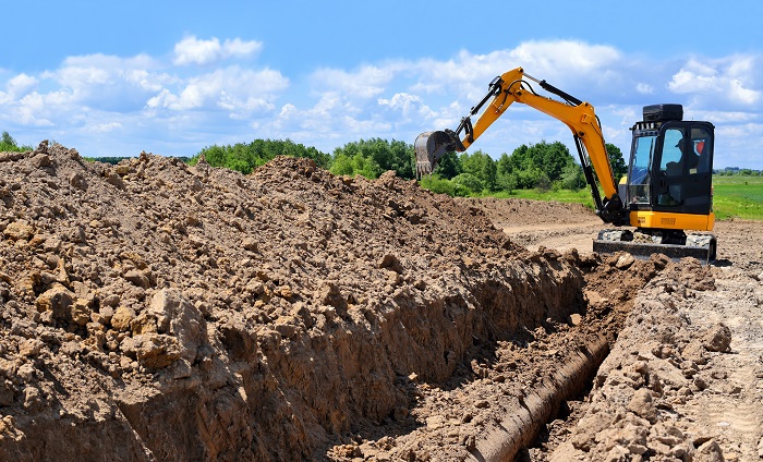 excavating footers