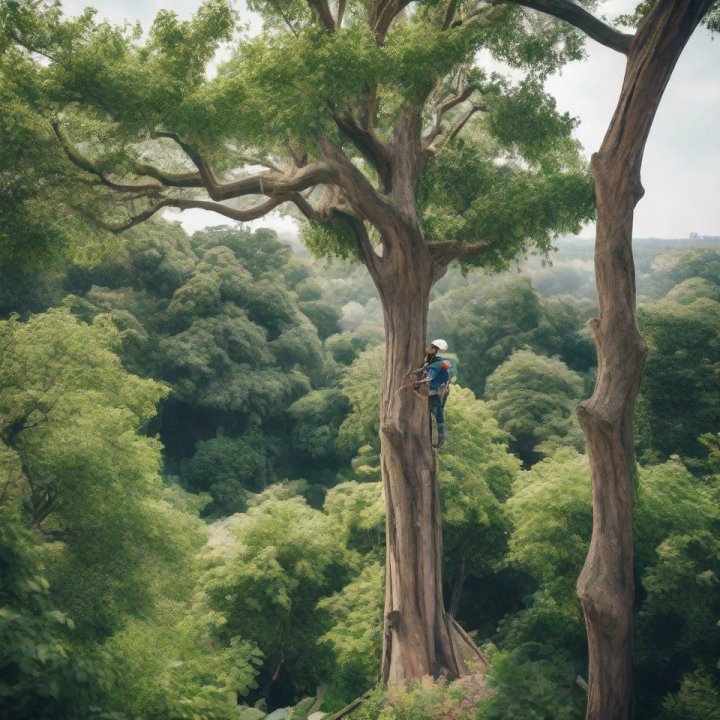 tree trimming up high